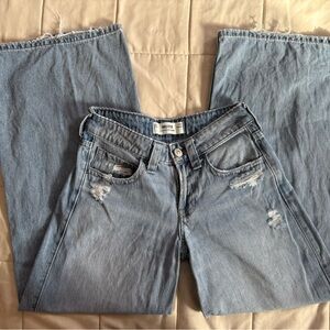 Hollister Light Blue Distressed Women Jeans
